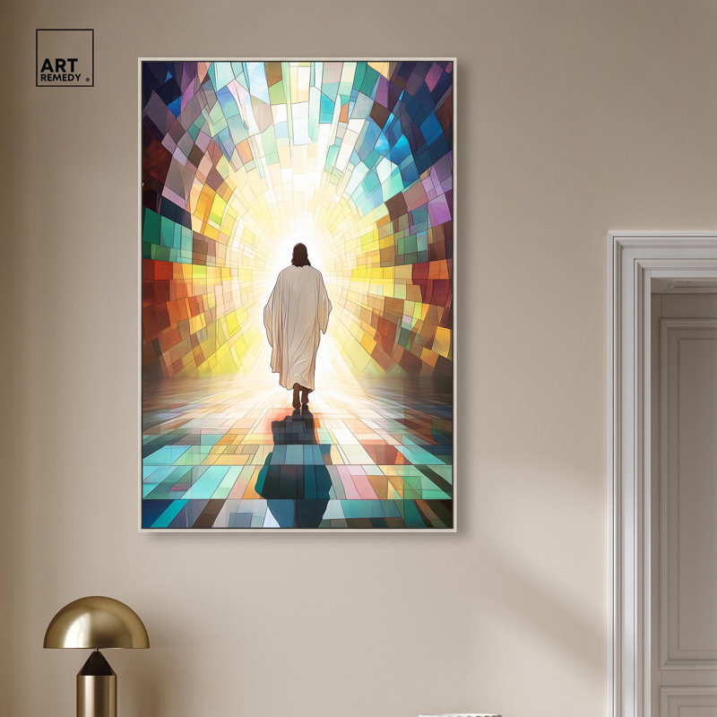 «Journey into Glory», reproduction d'art sur toile par Art Remedy, H 46 po x l 31 po, Cadre argenté