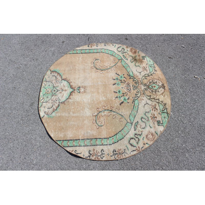Petit tapis turc rétro vintage en bronze pour décoration intérieure et pièce décorative pour chambre Anatolian