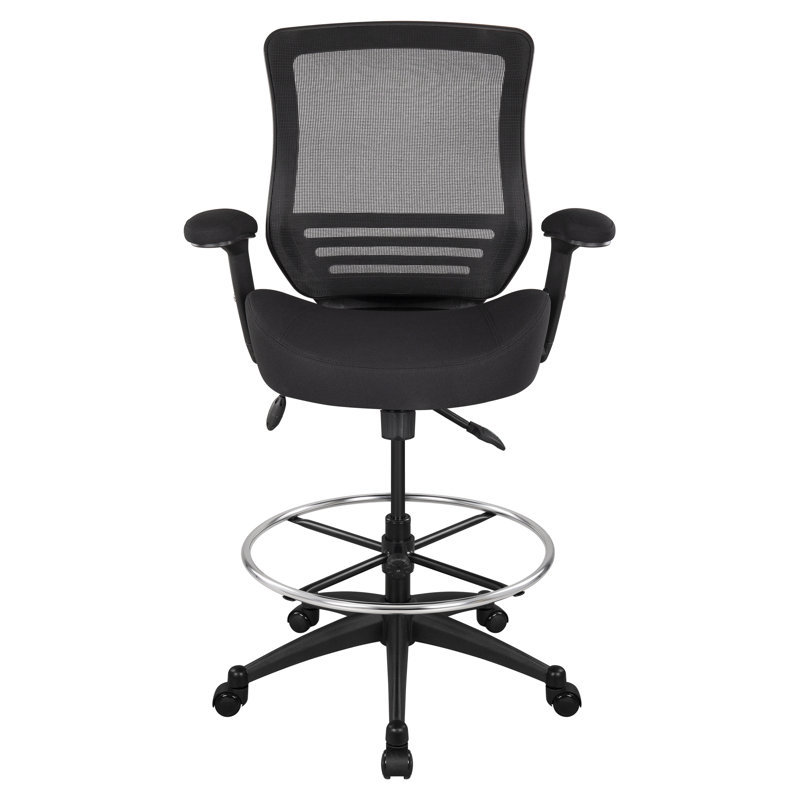 Fauteuil de bureau ergonomique Oeds, Noir, Noir