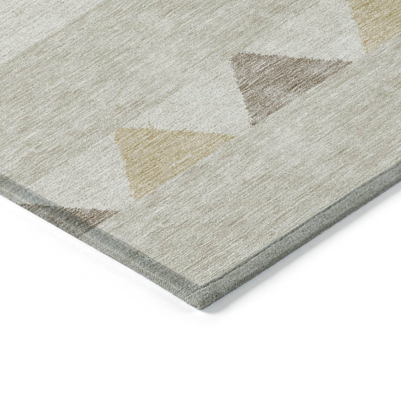  Tapis Chayden avec envers antidérapant, Rond 8 pi
