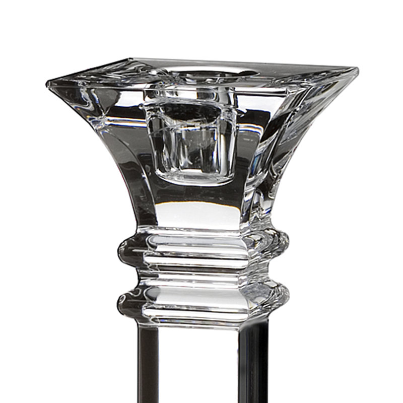 Treviso 2 Piece Crystal Tabletop Candlestick Set, 8" H