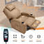 Fauteuil inclinable électrique Bremerton avec télécommande, porte-gobelets et poches latérales