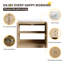 Meuble-lavabo sur pied simple 36 po avec lavabo en résine, meuble-lavabo sur pied avec 2 portes et 1 tablette réglable-1340713595