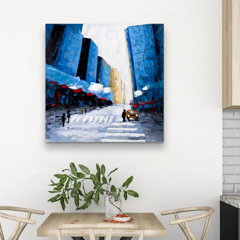 buildings - 32"x32" art on canvas