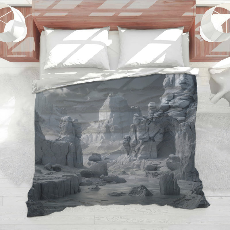 Édredon Frozen Mountain Landscape, Très grand lit