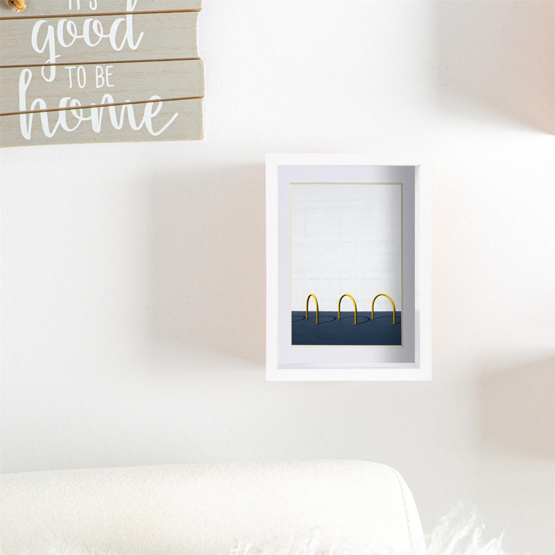 Nicola Spring - 5" x 7" 3D Deep Box Photo Frame - 4" x 6" Mount, White