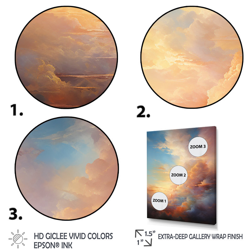 «Ithaman Sunset Celestial Symphony» - impression, Cadre photo noir, H 40 po x l 30 po x P 1,5 po