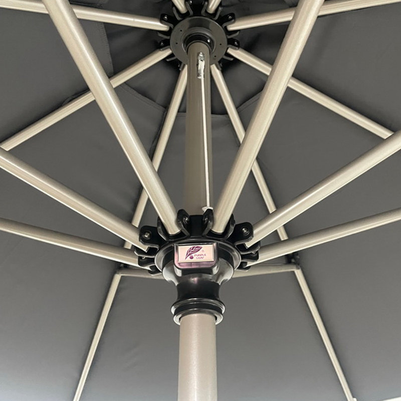 Parasol d'extérieur gris 105,5 po × 141,34 po , Gris