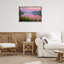 Toile flottante avec lac rose au lever du soleil par Marty Hulsebos-32209344-32209348