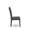 3 Piece Dining Room Set Contains a Round Kitchen Dining Table with Pedestal and 2 Dark Gotham Linen Fabric Upholstered Chairs, 42x42 Inch, Black-1329318937-1329318934-1258418066
