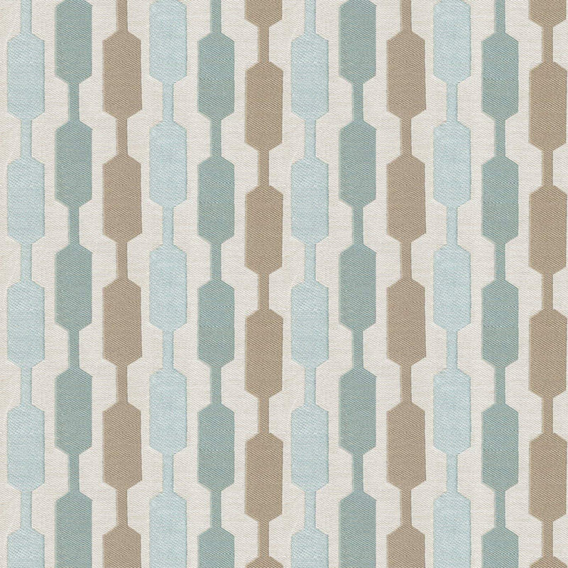 Ephraim Geometric Filled Fabric Draught Excluder, Blue