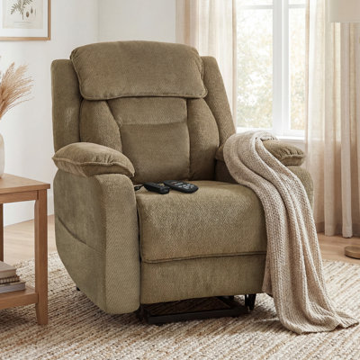 Massage Power Lift Recliner Chair for Elderly Reclining Chair Brown