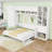 Elegance Murphy Bed with Side Flip with Drawers and Shelves-1505980081-1505980082