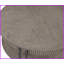 Table basse de salon contemporaine avec pieds en métal Rangement inférieur, fini brun / brun clair durable