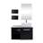 28" Wall-Mounted Single Bathroom Vanity Set with Mirror-1451806024