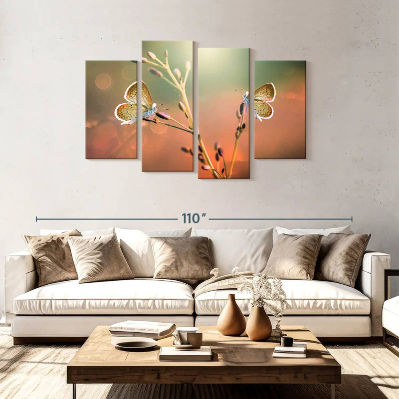 Butterfly Pair, H 48 po x l 75 po