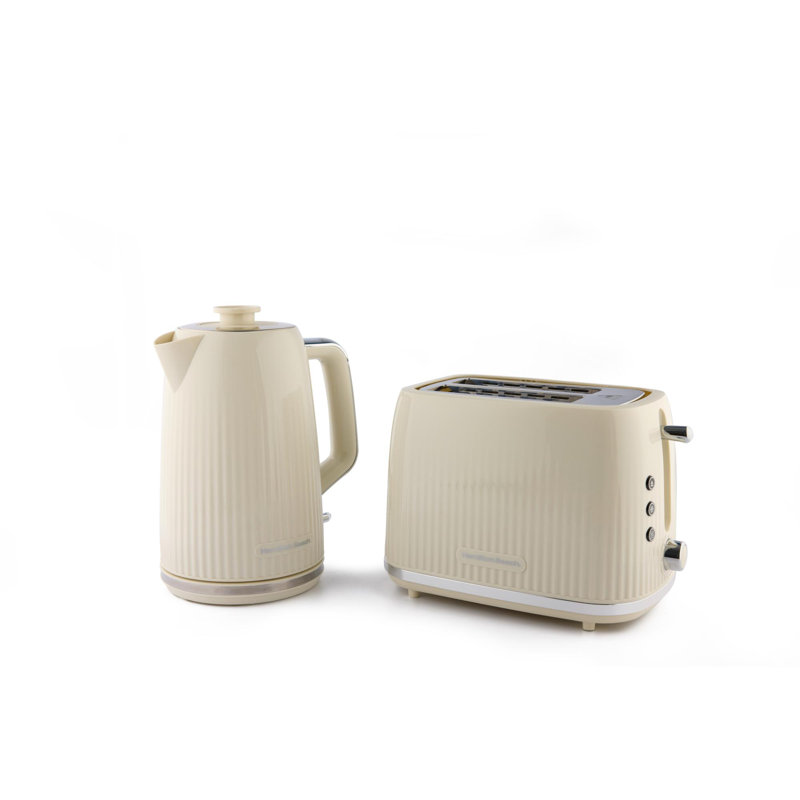 Hamilton Beach Miami 1.7L Kettle and 2 Slice Toaster Set, Beige