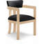 Chaise rembourrée en cuir Phalan-31556013-31556008