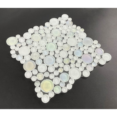 Carreau de mosaïque en verre 12,5 po x 12,5 po