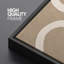 Lignes blanches abstraites sur art moderne beige-100937185-111696311