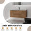 Meuble-lavabo simple 47,2 po avec comptoir et deux tiroirs, ensemble de meuble-lavabo mural flottant (robinet non inclus), entièrement assemblé-333945385-333945387