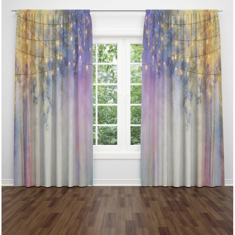 Panneaux de rideaux semi-transparents Chipps Ombre, l 20 po x L 61 po