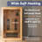 2 Person Indoor FAR Infrared Sauna in Canadian Hemlock With Red Light Function, Bluetooth Speaker,   Intelligent Control Panel, Chromotherapy Lighting