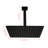 High Matte Black Shower Head Bathroom - Stainless Steel, Water Saving, Self-Cleaning Nozzle, Compatible With Standard Arms Arm Works Dependably-120997420