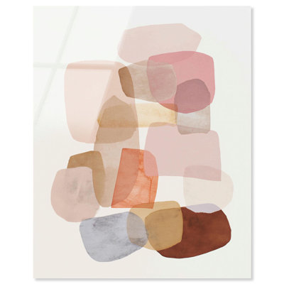 Rustic Modernism IV Acrylic Print Pink Boho Wall Decor by Art Remedy, Ready to Hang, 20 x 24