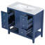 Ensemble de meuble-lavabo 36 po avec lavabo, une armoire et trois tiroirs, une tablette ouverte-2066395232