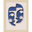 «The Blue Mask» par Treechild - impression d'un seul cadre-1819794894-1819794895
