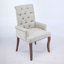 Chaise d'appoint rembourrée avec pieds courbés-343496352