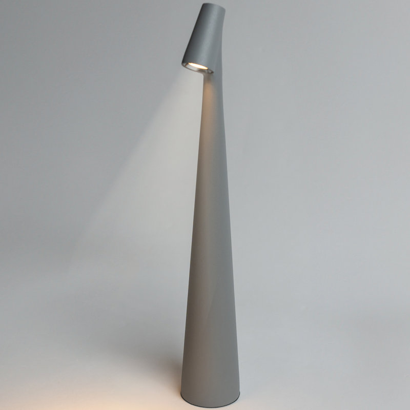 Lampe de table en alliage d'aluminium Desmund, Gris