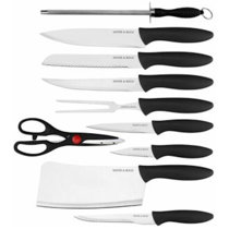 Knife Sets for Kitchen with Block, 17 Pcs with Boning Knife and Carving  Fork,with German Stainless Steel and Full-Tang Design - Bed Bath & Beyond -  34540047