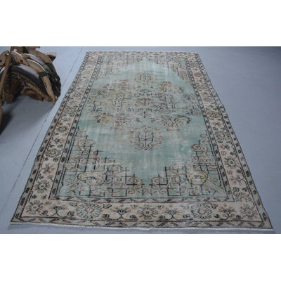 Tapis de luxe, tapis anatoliens noirs, tapis turc, tapis Oushak, grand tapis de 5,4 x 8,6 pi, tapis rétro