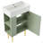 21.6"  Bathroom Vanity, Combo Cabinet, Bathroom Storage Cabinet, Single Ceramic Sink, Left Side Storage-541761052