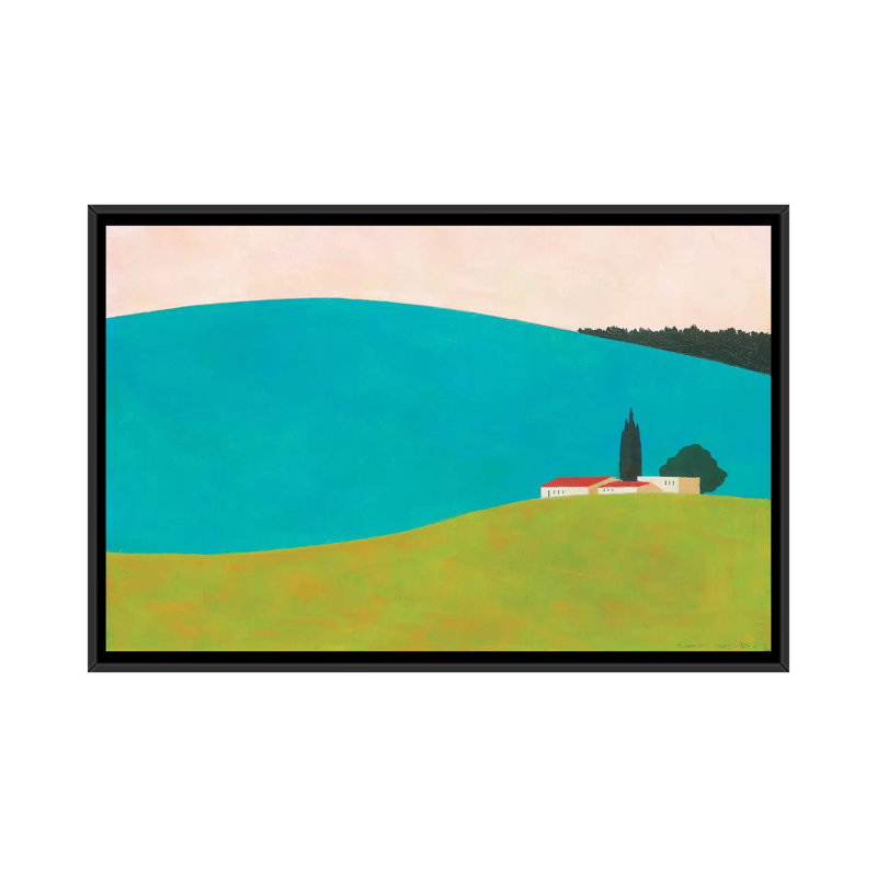 Shtula by Itzu Rimmer - Painting on Canvas, 101.6 cm H x 66.04 cm W, Black Framed