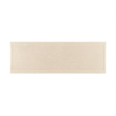 Host and Home Modern Double Weave Textured Cotton Bath Rug with Non Slip Backing