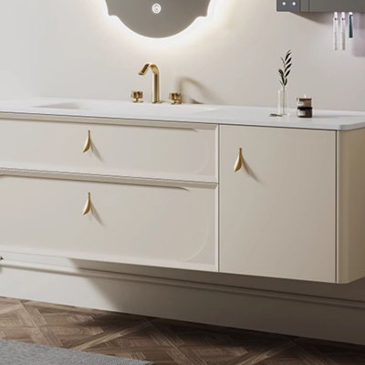 Armoire de salle de bain de style rétro français simple