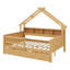 Lits plateforme Woodhouse avec DEL, tablettes de rangement, tiroirs et garde-corps-366548718
