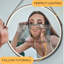 Miroir intelligent Chaze HILO Light | Miroir de maquillage avec miroir de maquillage Smart, miroir de salle de bain Smart LED, miroir rond à DEL | Avec haut-parleurs, Wi-Fi, miroir Bluetooth, miroir à écran tactile, Internet, bande de lumière DEL mult