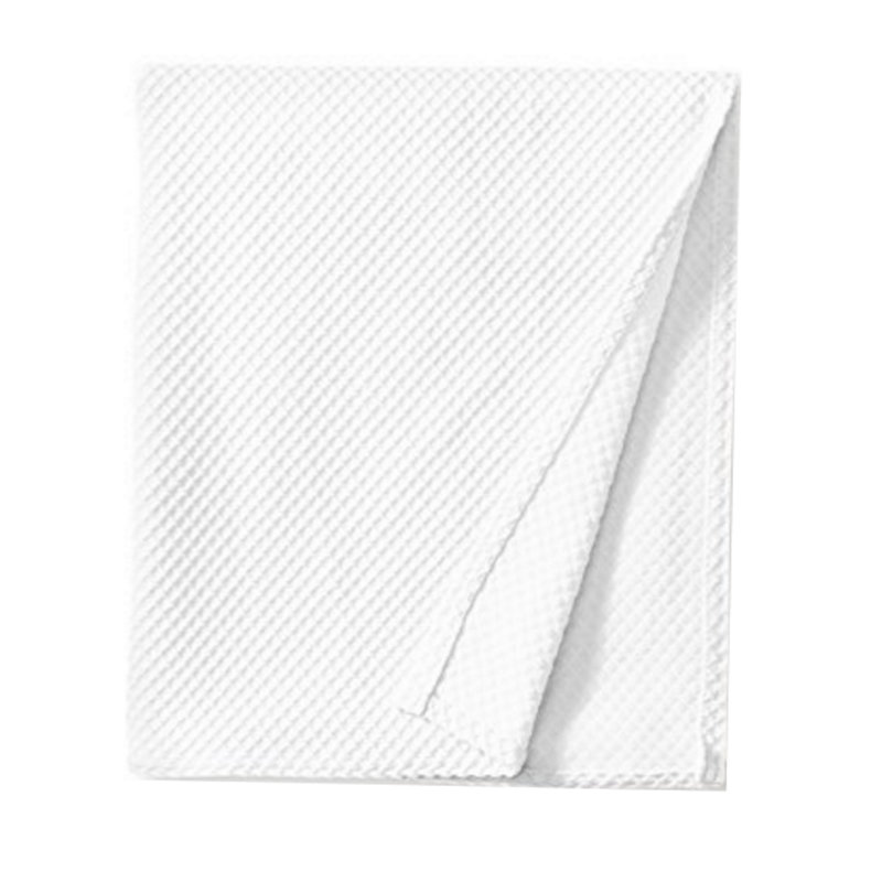 Hand Woven Throw Blanket, White