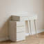 Bureau en bois blanc sans miroir 80Cm