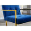 Chaise de salle à manger avec accoudoirs capitonnés et finition en acier inoxydable-1808537522-1808537517