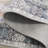 Hallway Rug Washable - Kitchen Rug Distressed Mats Non-Slip Soft Room Floor Carpet for Dining Room (Grey/Blue)-353183560