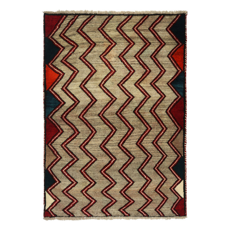 One-of-a-Kind 3'3" X 4'9" Hand Knotted Area Rug