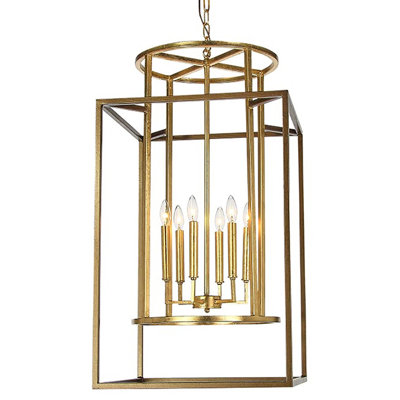 Manhattan 6 - Light Lantern Geometric Chandelier