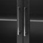 Wood Cabinet with Three Tempered Glass Doors and Adjustable Shelf-1718157904