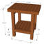 Spa Teak Shower Stool with Shelf
