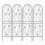 Ensemble de 2 treillis de jardin en métal 71 po x 19,7 po antirouille pour plantes grimpantes déco papillon